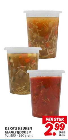  950 keuken maaltijdsoep pot stuk 3.99 