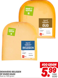  400 deka dekavers belegen oude kaas stuk ca. hollandse inhoud gebruiken oud 5.99 