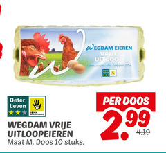 10 eieren vrije uitloop leven beter bescherming uitloopeieren maat doos stuks 