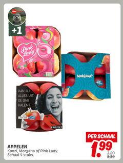  4 1 pink lady dag yes you kanzi morgana friszoet schaal appelen stuks 