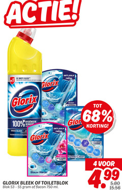  4 100 750 dikste bleek langere werking glorix anti kalk fresh reiniging dikke origina segment pour la blauw water ocean lasting hygiene magnolia toiletblok blok flacon ml 