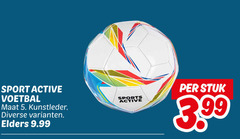  sport active voetbal maat 5. kunstleder elders sports stuk 3 99 