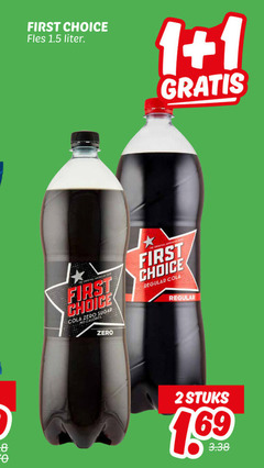  1 2 choice fles liter zero sugar cola calories original american regular stuks 6 