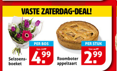  vaste zaterdag deal bos boeket roomboter appeltaart stuk 