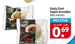  60 daily chef gestoomde bapao kip pers rund broodjes soorten stuk 