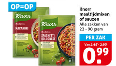  22 90 knorr maaltijdmix macaroni belofte spaghetti bolognese maaltijdmixen sauzen zakken zak 