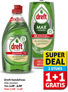  1 2 krachtiger new efficace dreft 4x moins recycle minder schrobben biologisch afbreekbare ingredienten briljant water bespaar platinum quickwash handafwas soorten anti l technology fu super deal stuks 