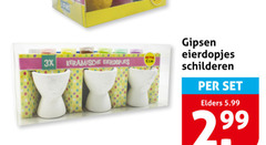  3x keramische eierdopjes gipsen schilderen elders 5.99 