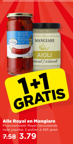  1 2 royal mediterranean geroosterde rode paprika poivrons rouges grillees since mangiare aioli naturel potten 