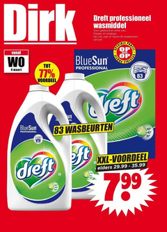  dreft wasmiddel 4 30 40 60 professioneel gekleurd witte poeder vloeibaar xxl pak flacon wasbeurten voordeel professional vest elders 