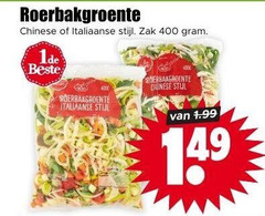  400 roerbakgroente chinese italiaanse stijl zak 14 
