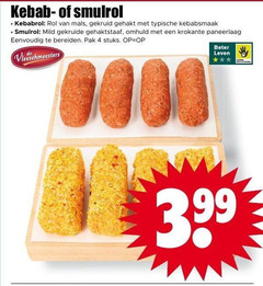  4 rol gekruid gehakt mild gekruide gehaktstaaf omhuld krokante paneerlaag bereiden pak stuks vleeschmeesters beter leven 3 99 