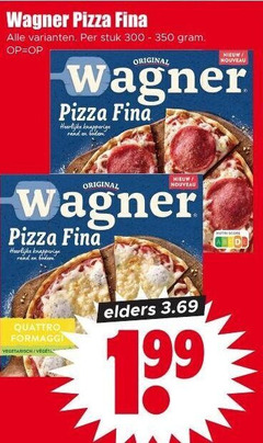  wagner pizza stuk nouveau knapperige rand original quattro formaggi vegetarisch elders 