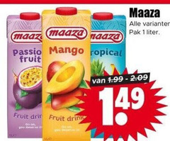  1 maaza pak liter mango fruit drink you it 