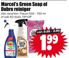  60 500 750 green soap dubro reiniger flacon ml pak stuks badkamer mars 
