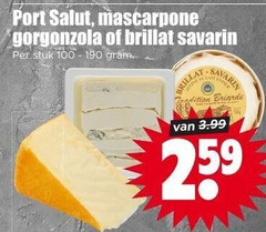  port salut mascarpone gorgonzola brillat savarin stuk edition 3.99 