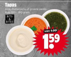  100 tapas aioli groene pesto kuip bits bites 15 