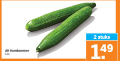  2 komkommer stuks 