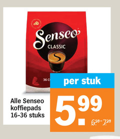  douwe egberts senseo koffiepads 36 tasty classic stuk stuks 