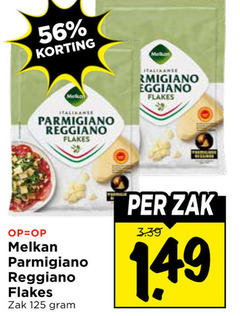  melkan italiaanse parmigiano reggiano flakes zak 