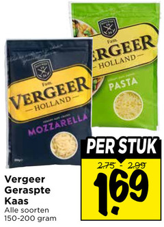  fam vergeer mozzarella geraspte kaas soorten holland pasta stuk 