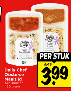  450 daily chef sate ajam babi pangang oosterse maaltijd soorten stuk 3.99 