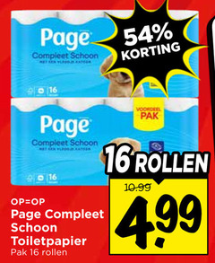  16 page schoon voordeel pak toiletpapier rollen 
