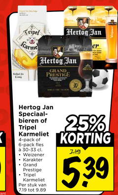  hertog jan karmeliet speciaalbieren 4 6 25 bril tripel grand prestige bieren pack fles weizener karakter stuk 