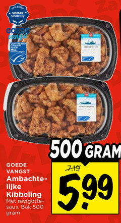  500 visboer gecertificeerd duurzame visserij www.msc.org nl vangst ambachtelijk kibbeling saus bak 5 99 