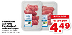  250 boerentrots braadlappen schaal ca. actieprijs kilo blonde aquitaine rund runderstooflappen 