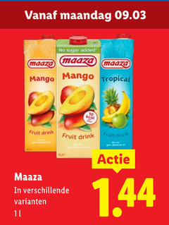  11 maandag sugar added maaza mango tropical fruit drink 