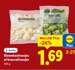  400 broccoli roosjes bloemkool koeling bloemkoolroosjes broccoliroosjes 