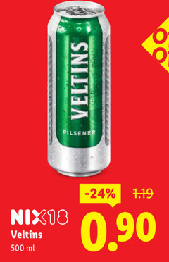  veltins blikjes bier 500 pilsener nix18 ml 