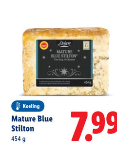  blauwe kaas mature blue stilton king koeling 