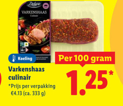  100 333 varkenshaas culinair koeling ca. 