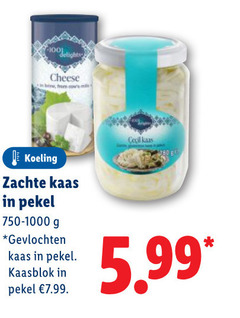  100 delights cheese from mist cecil kaas koeling zachte pekel 750-1000 gevlochten kaasblokjes 5.99 