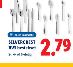  6 silvercrest rvs bestekset delig 