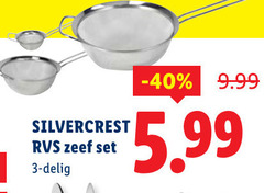  3 silvercrest rvs zeef 5.99 delig 