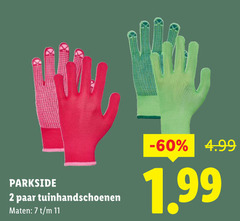  2 7 11 parkside paar tuinhandschoenen maten 
