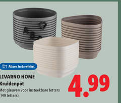  livarno home kruidenpot letters 