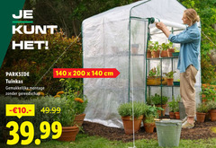  140 200 parkside tuinkas montage gereedschap cm 