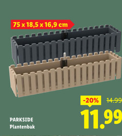 18 5 16 9 cm parkside plantenbak 