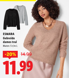  damestrui esmara gebreide dames trui maten l 