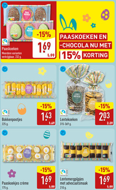  15 210 225 nutri score paas koeken choco musket cocoa fairtrade paaskoeken meerdere groene pootjes gele coating lente krans bokkenpootjes koekjes koeke merg pijpjes advocaatsmaak paaskoekjes 