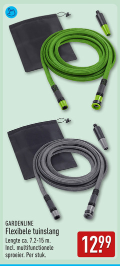  gardenline flexibele tuinslang lengte ca. multifunctionele sproeier stuk 