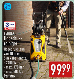  3 5 10 500 jaar ferrex hogedruk reiniger hogedrukslang kabellengte bar l stuk 