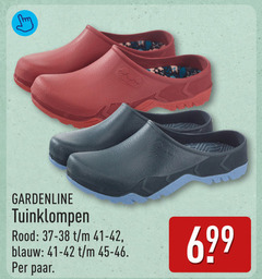  tuinklompen gardenline rood blauw paar 