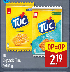  3 100 219 lu 3x tuc original sweet red paprika zonnebloemolie tournesol pack 