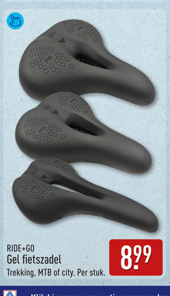  ride go gel fietszadel trekking city stuk 