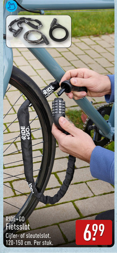  3 23 ride go wide 00 fietsslot cijfer sleutelslot cm stuk 